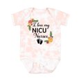 thumbnail image 1 of Inktastic I Love My Nicu Nurses with Baby Footprints and Flowers Boys or Girls Baby Bodysuit, 1 of 5