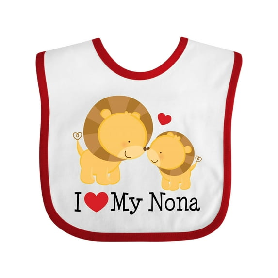 Inktastic I Love My Nona Boys or Girls Baby Bib
