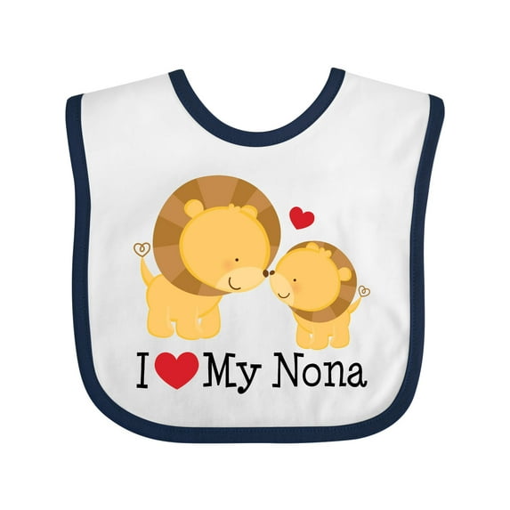 Inktastic I Love My Nona Boys or Girls Baby Bib