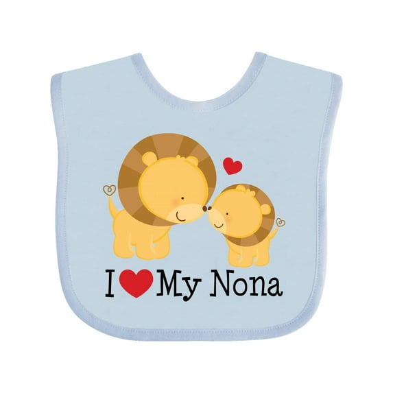 Inktastic I Love My Nona Boys or Girls Baby Bib