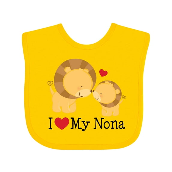 Inktastic I Love My Nona Boys or Girls Baby Bib