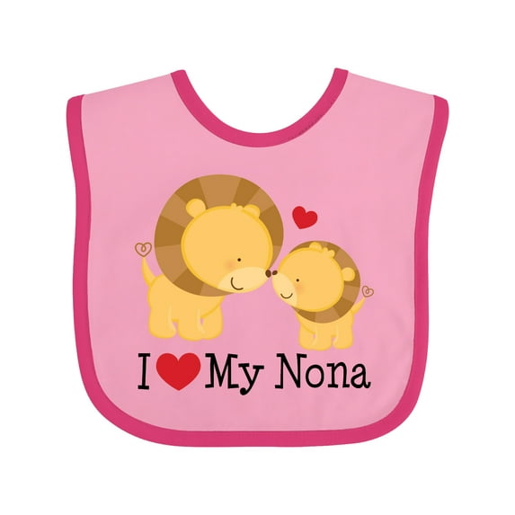Inktastic I Love My Nona Boys or Girls Baby Bib