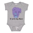 thumbnail image 1 of Inktastic I Love My Noni Elephant Purple Blue Boys Baby Bodysuit, 1 of 5