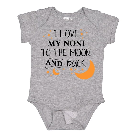 Inktastic I Love My Noni to the Moon and Back Boys or Girls Baby Bodysuit