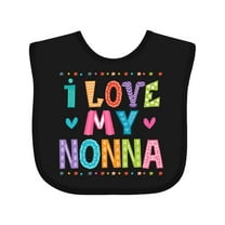 Inktastic I Love My Nonna Baby Clothes Girls Baby Bib