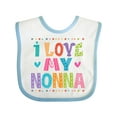 thumbnail image 1 of Inktastic I Love My Nonna Baby Clothes Girls Baby Bib, 1 of 4