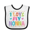 thumbnail image 1 of Inktastic I Love My Nonna Baby Clothes Girls Baby Bib, 1 of 4