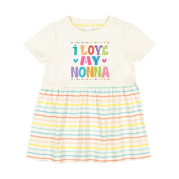 Inktastic I Love My Nonna Baby Clothes Girls Baby Dress