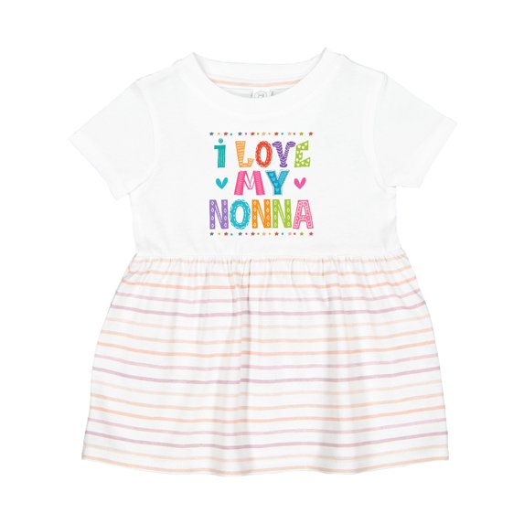 Inktastic I Love My Nonna Baby Clothes Girls Baby Dress