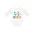 thumbnail image 1 of Inktastic I Love My Nonna Baby Clothes Girls Long Sleeve Baby Bodysuit, 1 of 5