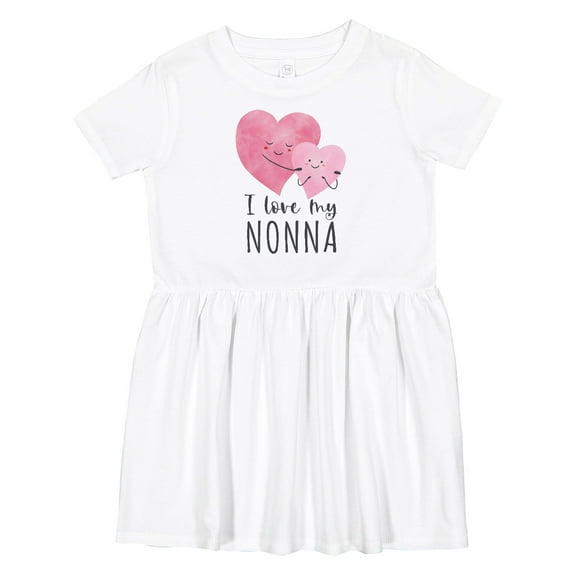 Inktastic I Love My Nonna Girls Toddler Dress