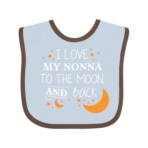 Inktastic I Love My Nonna to the Moon and Back Boys or Girls Baby Bib