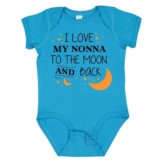 Inktastic I Love My Nonna to the Moon and Back Boys or Girls Baby Bodysuit
