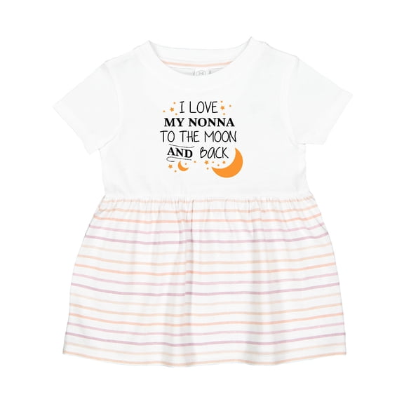 Inktastic I Love My Nonna to the Moon and Back Girls Baby Dress