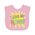 thumbnail image 1 of Inktastic I Love My Nonni Sun and Rainbow Letters Boys or Girls Baby Bib, 1 of 4