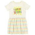 thumbnail image 1 of Inktastic I Love My Nonni Sun and Rainbow Letters Girls Toddler Dress, 1 of 5