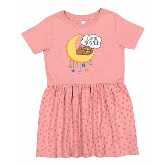 Inktastic I Love My Nonnie Girls Toddler Dress