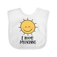 thumbnail image 1 of Inktastic I Love My Nonno Cute Sunshine Boys or Girls Baby Bib, 1 of 4