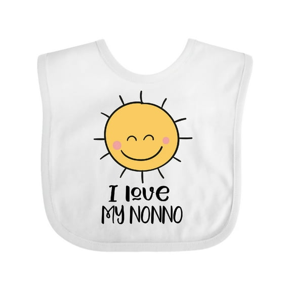 Inktastic I Love My Nonno Cute Sunshine Boys or Girls Baby Bib