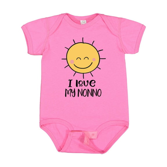 Inktastic I Love My Nonno Retro Groovy Boys or Girls Baby Bodysuit