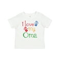 thumbnail image 1 of Inktastic I Love My Oma Grandchild Boys or Girls Baby T-Shirt, 1 of 5