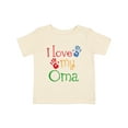 thumbnail image 1 of Inktastic I Love My Oma Grandchild Boys or Girls Baby T-Shirt, 1 of 5