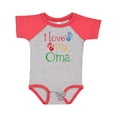 thumbnail image 1 of Inktastic I Love My Oma Grandchild Boys or Girls Baby Bodysuit, 1 of 5