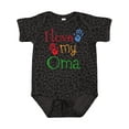 thumbnail image 1 of Inktastic I Love My Oma Grandchild Boys or Girls Baby Bodysuit, 1 of 5