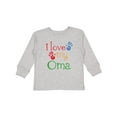 thumbnail image 1 of Inktastic I Love My Oma Grandchild Gift Boys or Girls Long Sleeve Toddler T-Shirt, 1 of 5