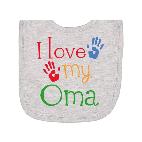 Inktastic I Love My Oma Grandchild Newborn Bib