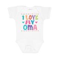 thumbnail image 1 of Inktastic I Love My Oma Granddaughter Girls Baby Bodysuit, 1 of 5
