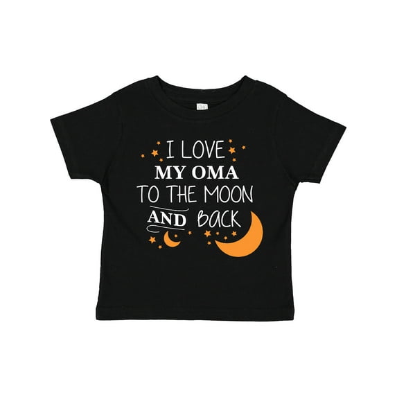 Inktastic I Love My Oma To The Moon and Back Boys or Girls Toddler T-Shirt