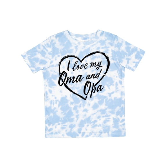 Inktastic I Love My Oma and Opa in Black Chalk Heart Boys or Girls Toddler T-Shirt