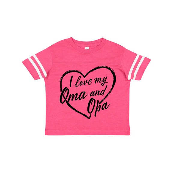 Inktastic I Love My Oma and Opa in Black Chalk Heart Boys or Girls Toddler T-Shirt