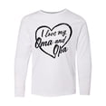 thumbnail image 1 of Inktastic I Love My Oma and Opa in Black Chalk Heart Long Sleeve Youth T-Shirt, 1 of 5