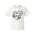 thumbnail image 1 of Inktastic I Love My Oma and Opa in Black Chalk Heart Youth T-Shirt, 1 of 5