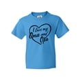 thumbnail image 1 of Inktastic I Love My Oma and Opa in Black Chalk Heart Youth T-Shirt, 1 of 5