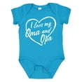thumbnail image 1 of Inktastic I Love My Oma and Opa in White Chalk Heart Boys or Girls Baby Bodysuit, 1 of 5