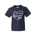 thumbnail image 1 of Inktastic I Love My Oma and Opa in White Chalk Heart Youth T-Shirt, 1 of 5