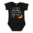 thumbnail image 1 of Inktastic I Love My Oma to the Moon and Back Boys or Girls Baby Bodysuit, 1 of 5