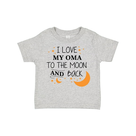 Inktastic I Love My Oma to the Moon and Back Boys or Girls Toddler T-Shirt