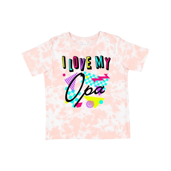 Inktastic I Love My Opa 80s Retro Style Boys or Girls Toddler T-Shirt