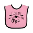 thumbnail image 1 of Inktastic I Love My Opa Heart and Arrows Boys or Girls Baby Bib, 1 of 4