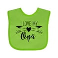 thumbnail image 1 of Inktastic I Love My Opa Heart and Arrows Boys or Girls Baby Bib, 1 of 4