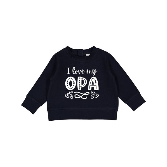 Inktastic I Love My Opa with Hearts Baby Sweatshirt