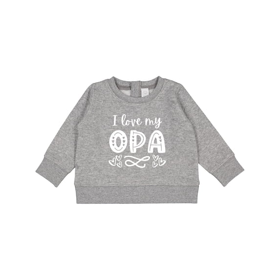 Inktastic I Love My Opa with Hearts Baby Sweatshirt