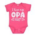 thumbnail image 1 of Inktastic I Love My Opa with Hearts Boys or Girls Baby Bodysuit, 1 of 5