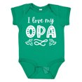 thumbnail image 1 of Inktastic I Love My Opa with Hearts Boys or Girls Baby Bodysuit, 1 of 5