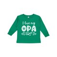 thumbnail image 1 of Inktastic I Love My Opa with Hearts Boys or Girls Long Sleeve Toddler T-Shirt, 1 of 5