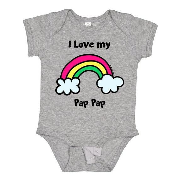 Inktastic I Love My Pap Pap Boys or Girls Baby Bodysuit